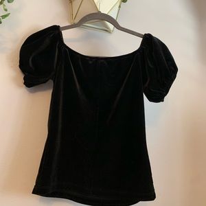 Black velvet forever 21 top